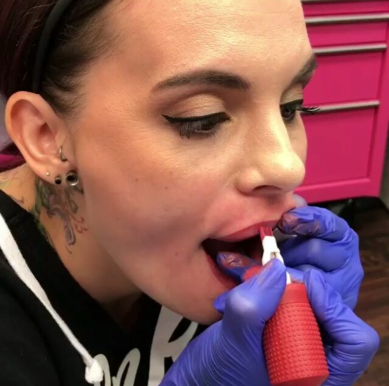 lip tattoos