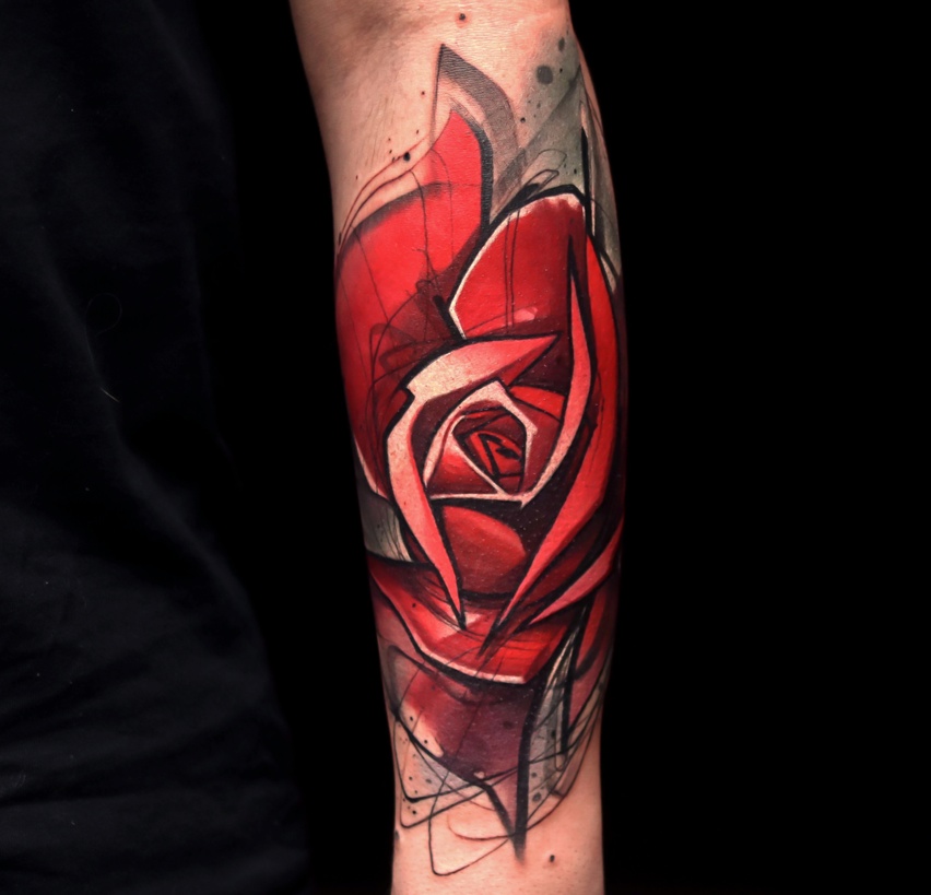 red rose tattoos