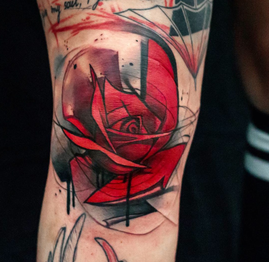 red rose tattoos
