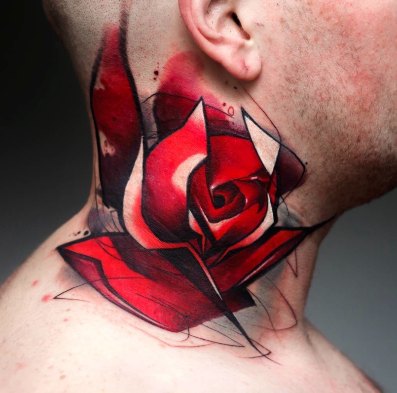 red rose tattoos