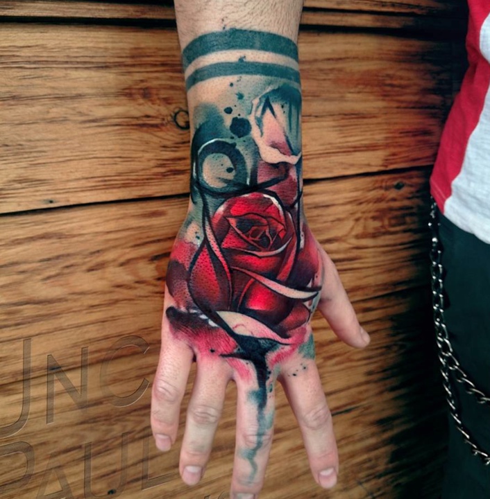 red rose tattoos