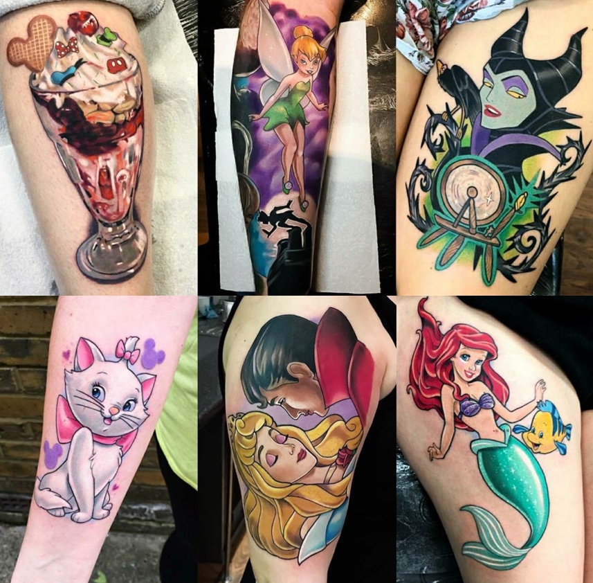 Beautiful Disney Tattoos by Tattoo Artist Jordan Baker