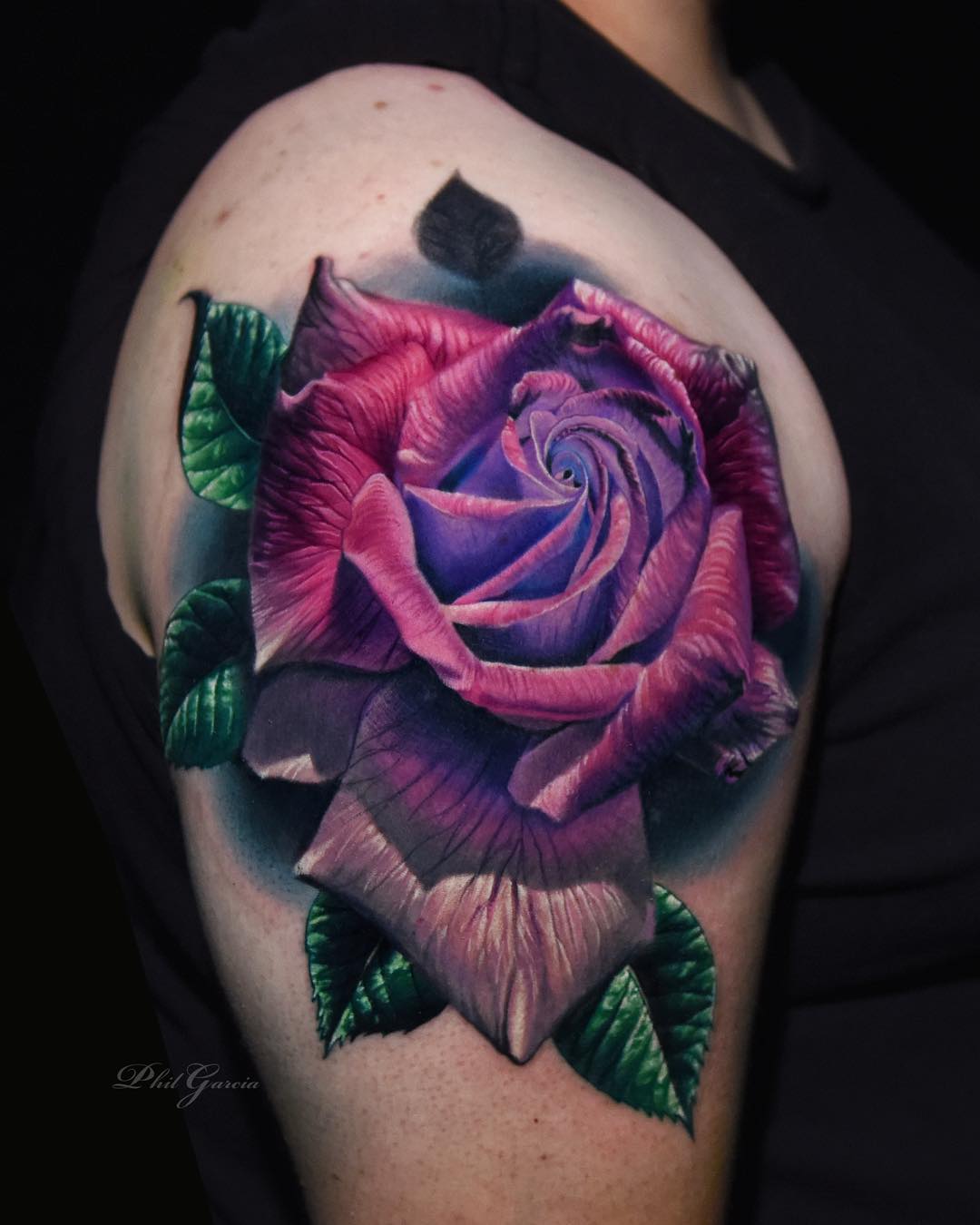 rose tattoo colour