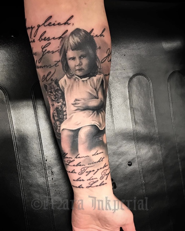 child portrait tattoo