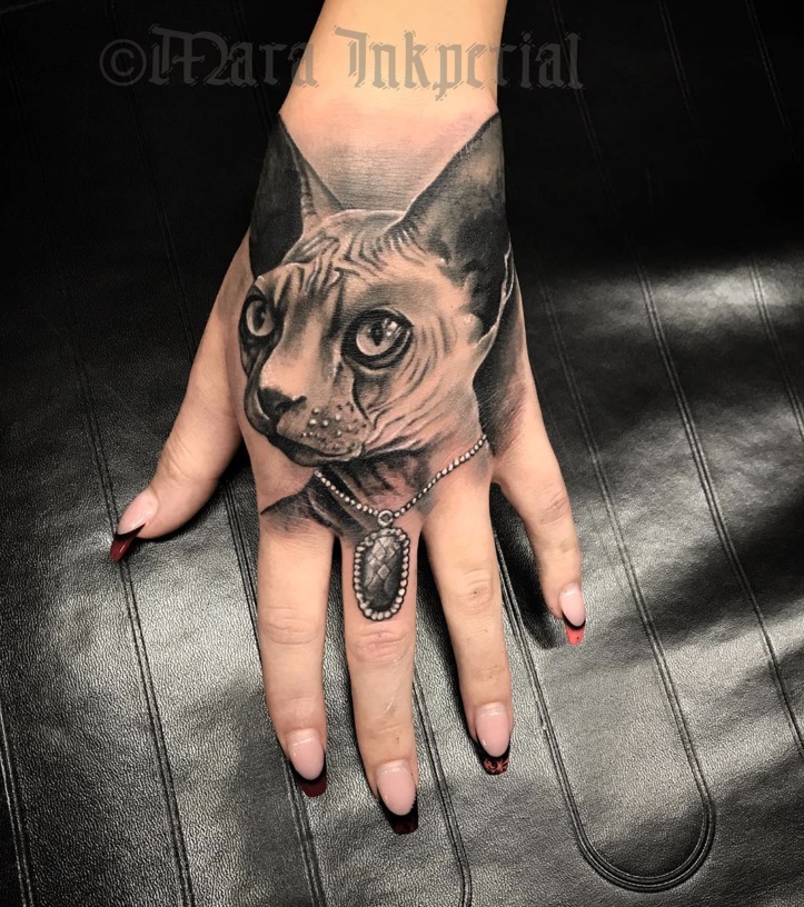 sphinx cat tattoo