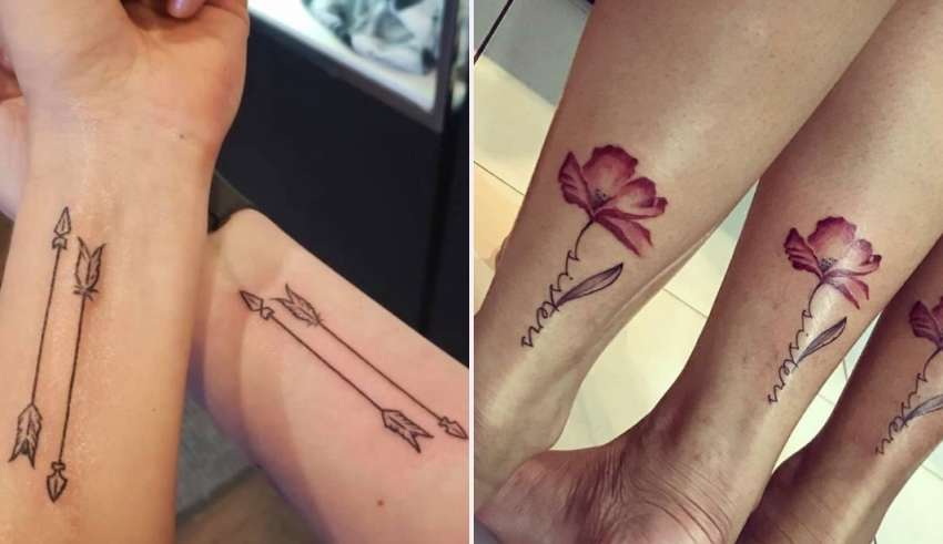 Gorgeous matching tattoos – design ideas for couples, friends and family