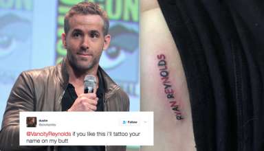 ryan reynolds butt tattoo