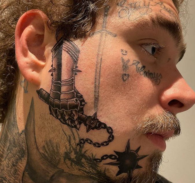 Post Malone Closed Out 2019 With New Face Tattoo
